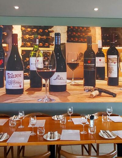 a selection of wines for a tasting
